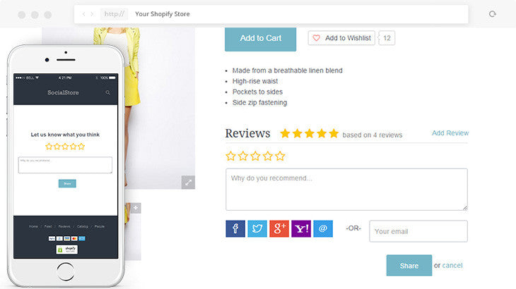 Reviews on Steroids for Shopify